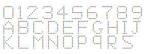 英文点阵字体7，7*9宽字体，多种风格可选